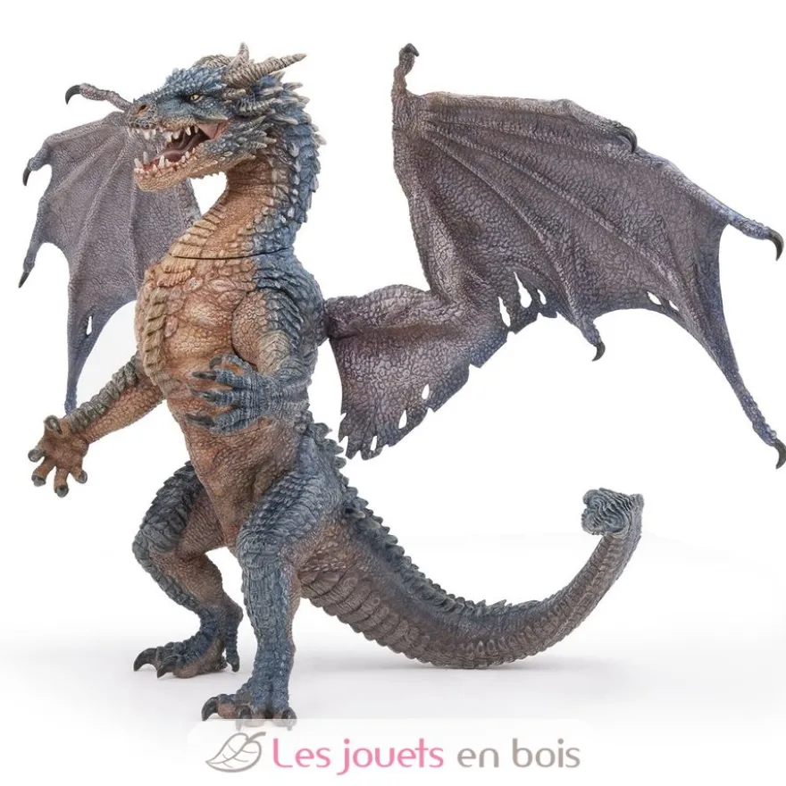 Figurine Figurine Le Dragon Roi marron gris Papo