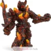 Figurine Golem de feu marron orange Papo