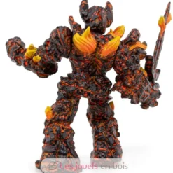 Figurine Golem de feu marron orange Papo