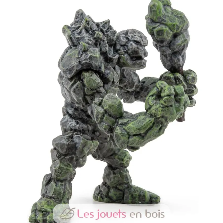 Figurine Golem de Pierre Gris vert Papo