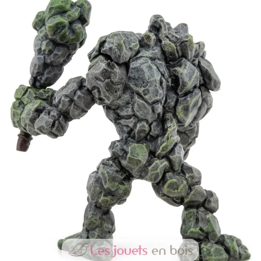 Figurine Golem de Pierre Gris vert Papo