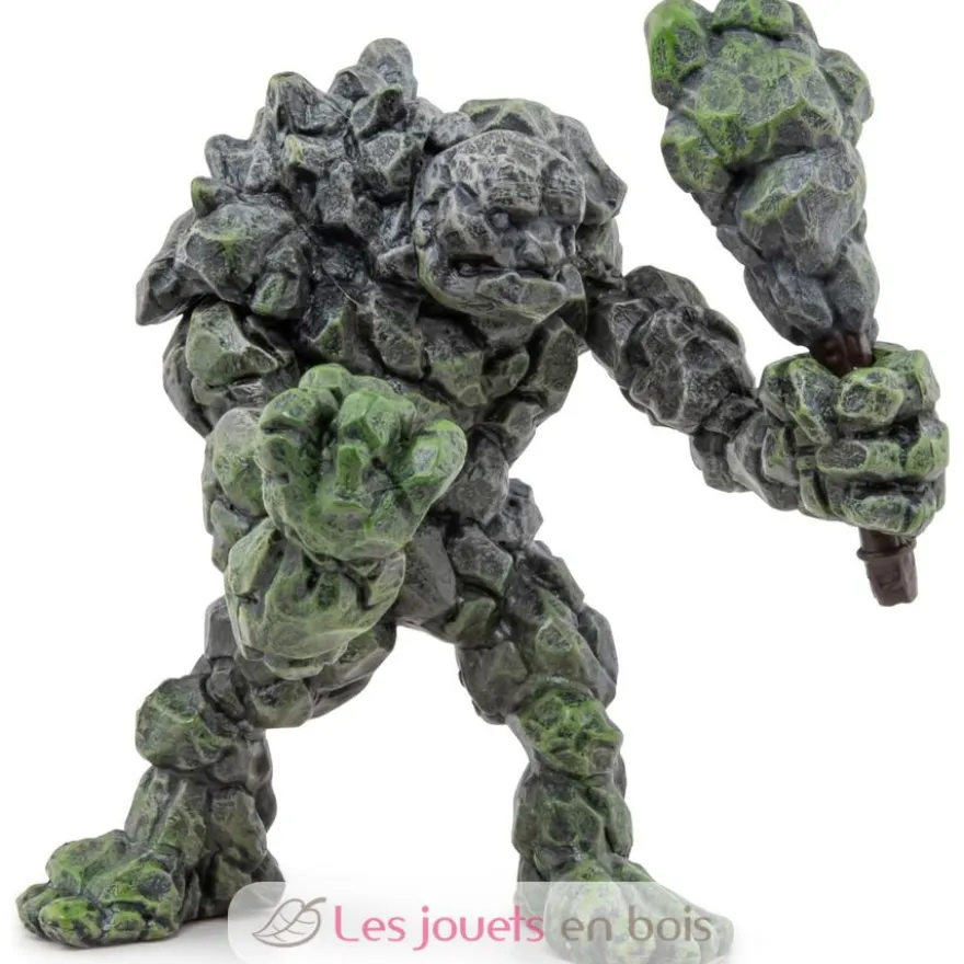 Figurine Golem de Pierre Gris vert Papo