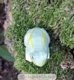 Figurine Grenouille en bois verte - Wudimals