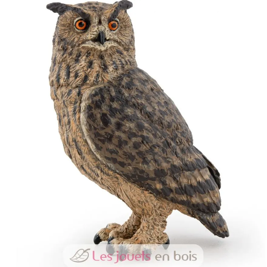 Figurine Hibou grand duc marron - Papo