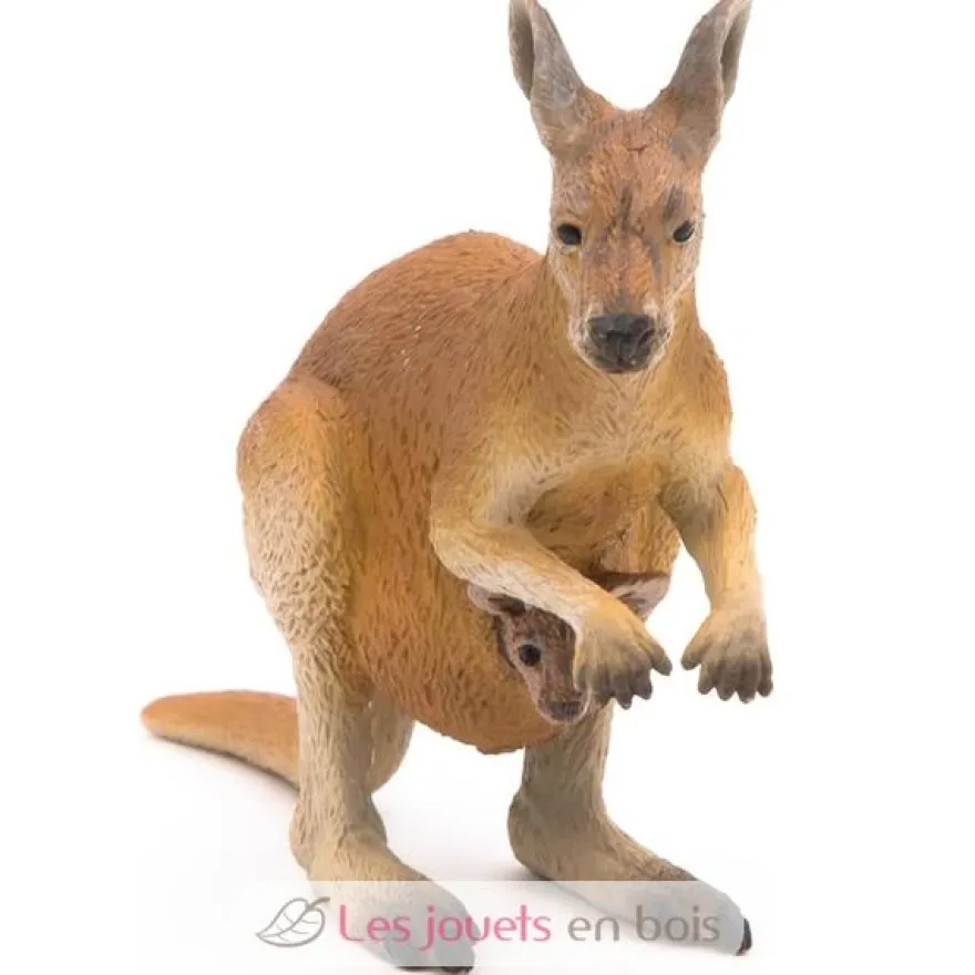 Figurine Kangourou et son bébé - Papo