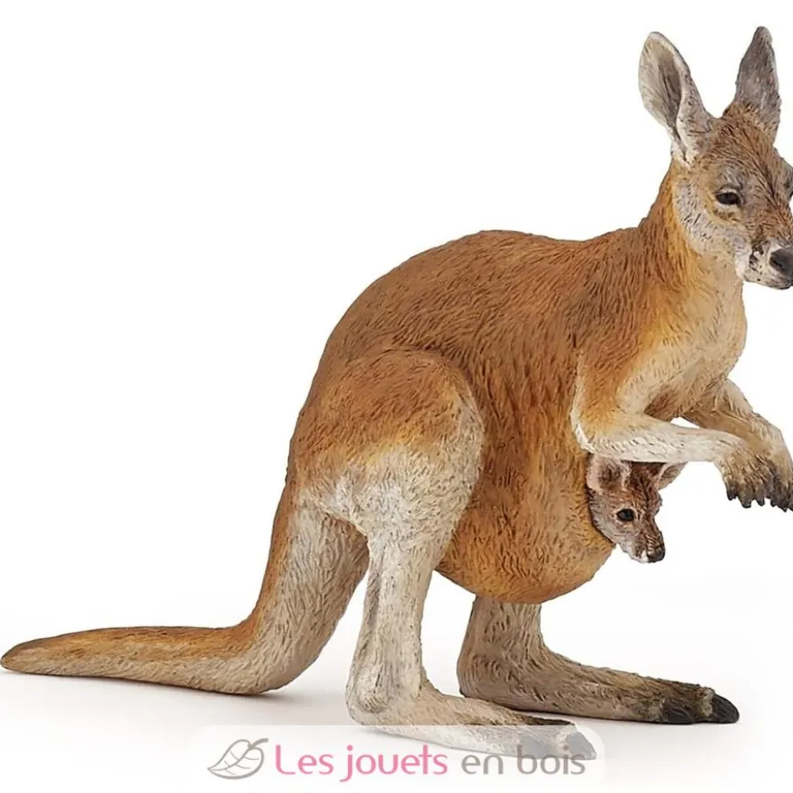 Figurine Kangourou et son bébé - Papo