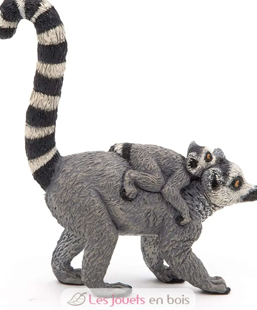 Figurine Lémurien et son bébé - Papo