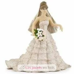 Figurine Mariée dentelle champagne - Papo