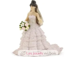 Figurine Mariée dentelle rose - Papo