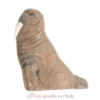 Figurine Morse en bois gris - Wudimals