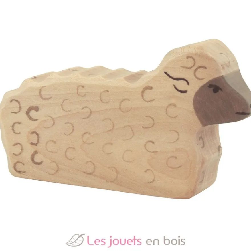 Figurine Mouton, allongé - Holztiger