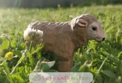 Figurine Mouton en bois beige - Wudimals