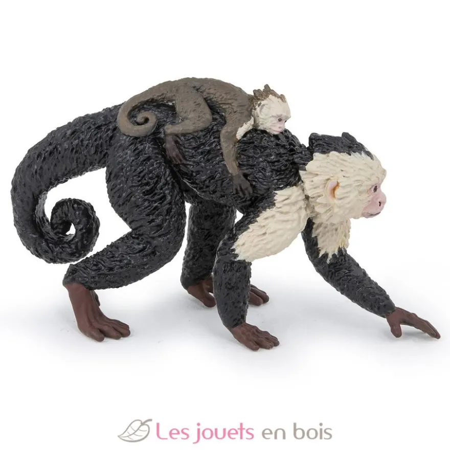 Figurine Mouton nez noir du Valais noir et blanc - Papo