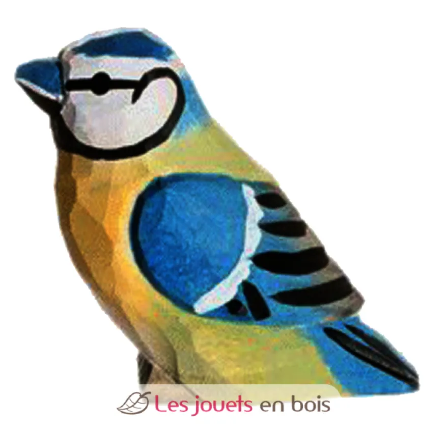 Figurine Mésange bleue en bois - Wudimals