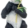 Figurine panda avec bambou noir et blanc Papo