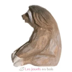 Figurine paresseux en bois marron - Wudimals