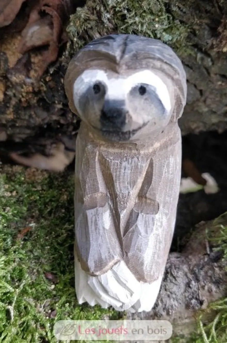 Figurine paresseux en bois marron - Wudimals