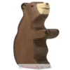 Figurine Petit ours brun, assis - Holztiger