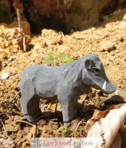 Figurine Phacochère en bois marron - Wudimals