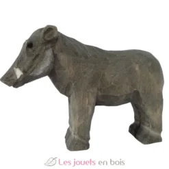 Figurine Phacochère en bois marron - Wudimals
