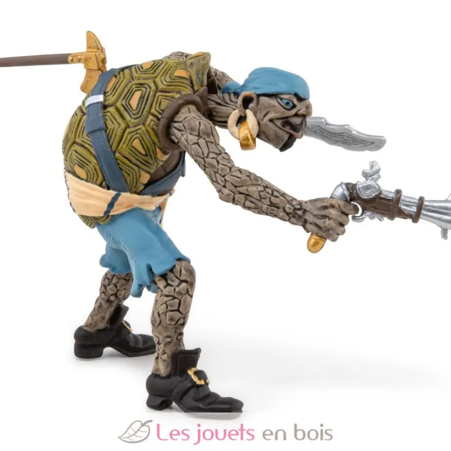 Figurine pirate mutant tortue bleu - Papo