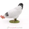 Figurine Poule blanche picorant - Papo