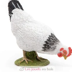 Figurine Poule blanche picorant - Papo