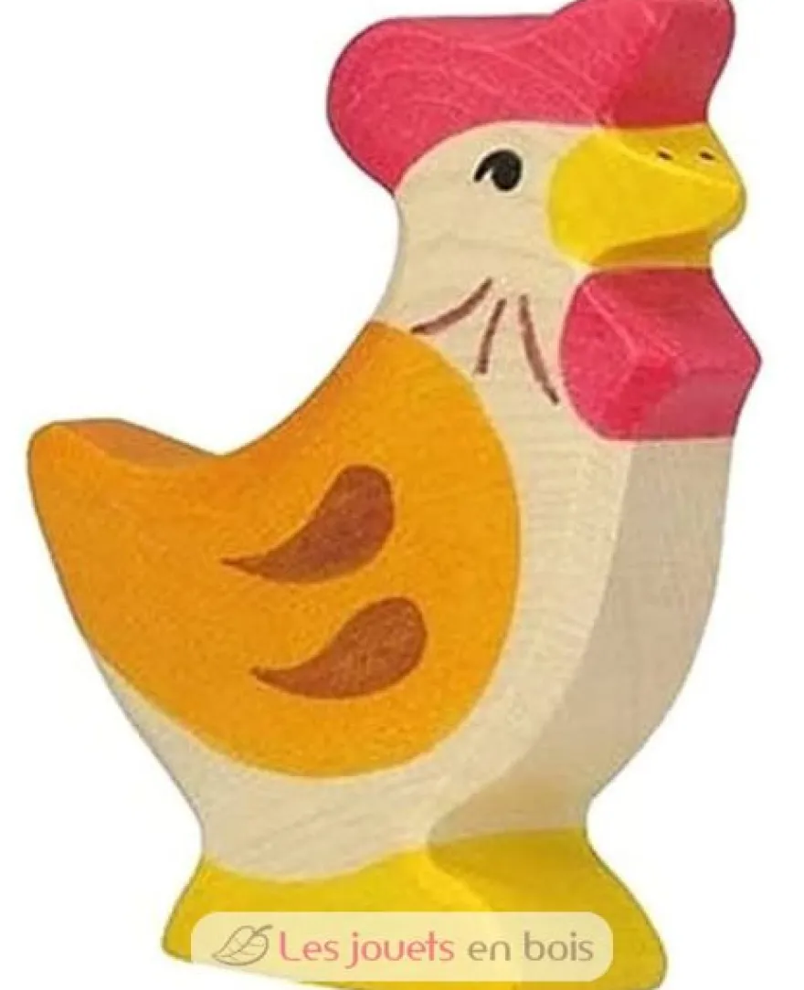 Figurine Poule, debout - Holztiger