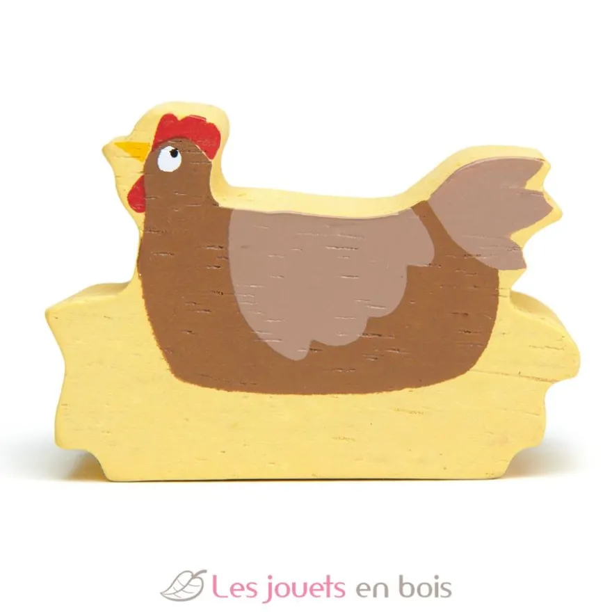 Figurine Poule en bois - Tender Leaf Toys