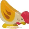 Figurine Poule, picorant - Holztiger