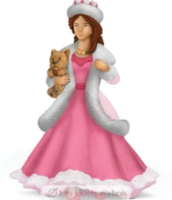 Figurine Princesse rose au petit chien - Papo