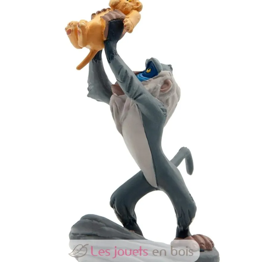 Figurine Rafiki avec bébé Simba - Bullyland