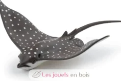 Figurine Raie léopard grise à pois blanc Papo
