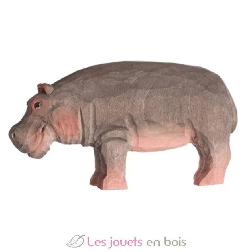 Figurine Rhinocéros en bois, gris - Wudimals