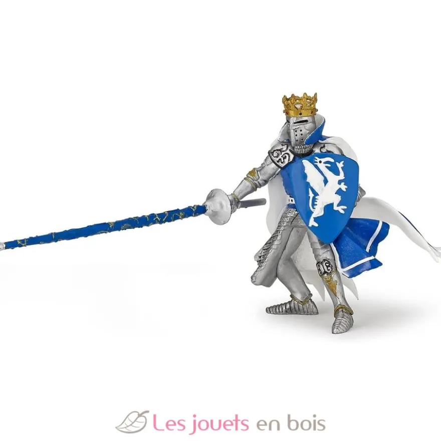 Figurine Roi au dragon bleu - Papo