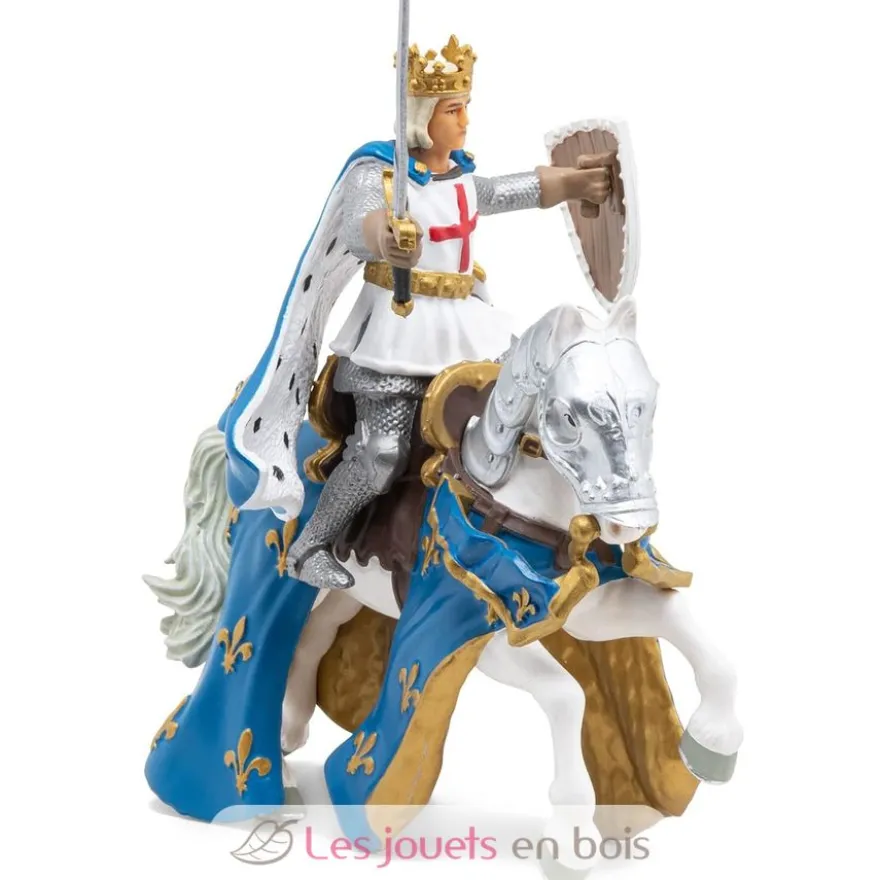 Figurine Saint Louis et son cheval - Papo