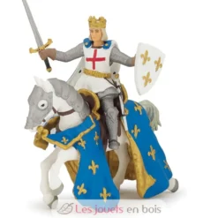 Figurine Saint Louis et son cheval - Papo