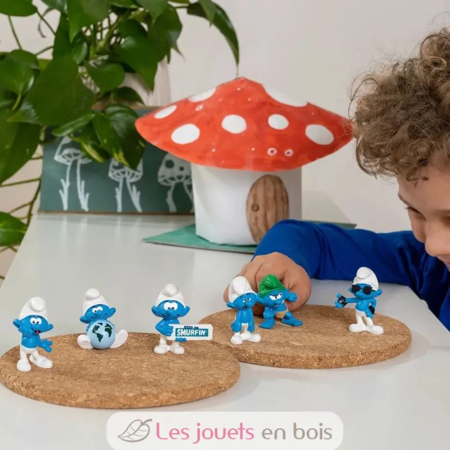 Figurine Schtroumpf vaniteux - bleu - Schleich