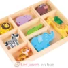 Figurines en bois Animaux Safari - New Classic Toys