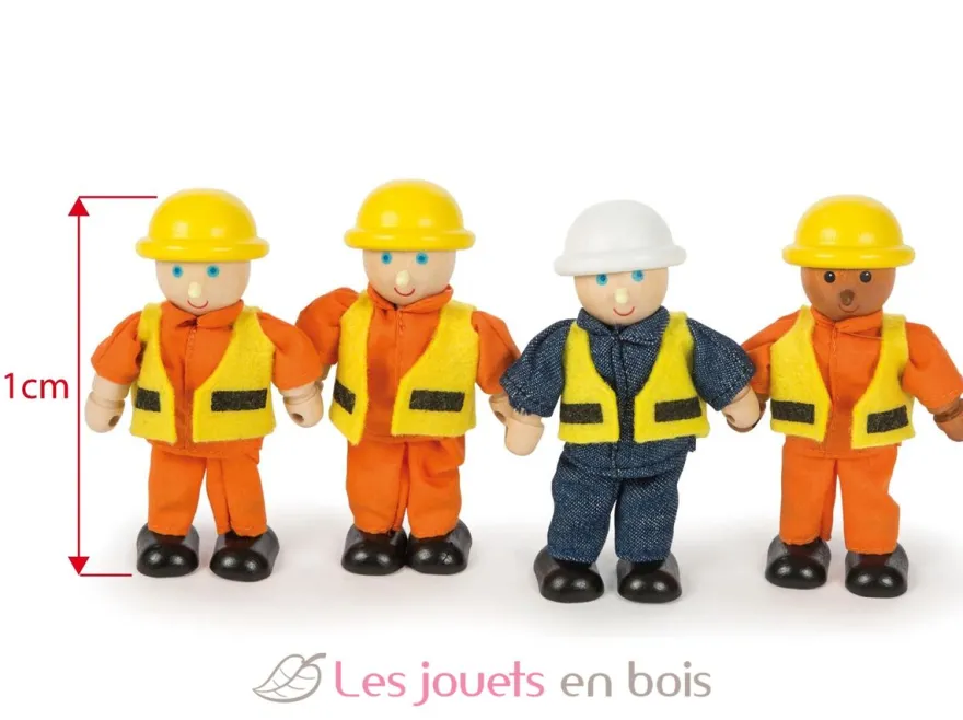 Figurines en bois Bâtisseurs - Bigjigs Toys