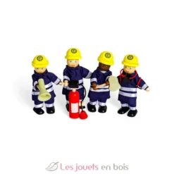 Figurines en bois Pompiers - Bigjigs Toys