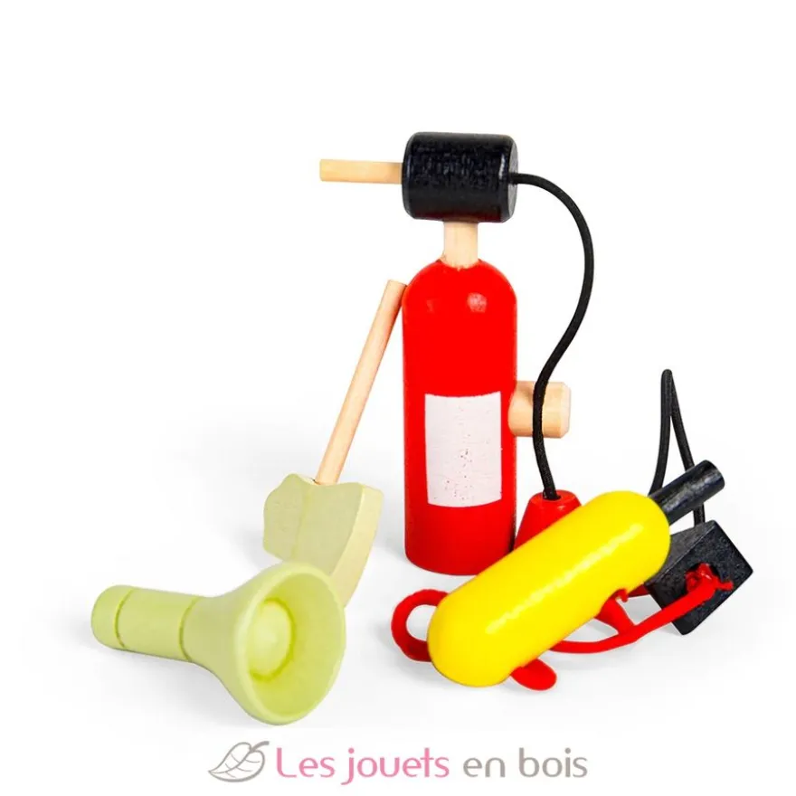 Figurines en bois Pompiers - Bigjigs Toys