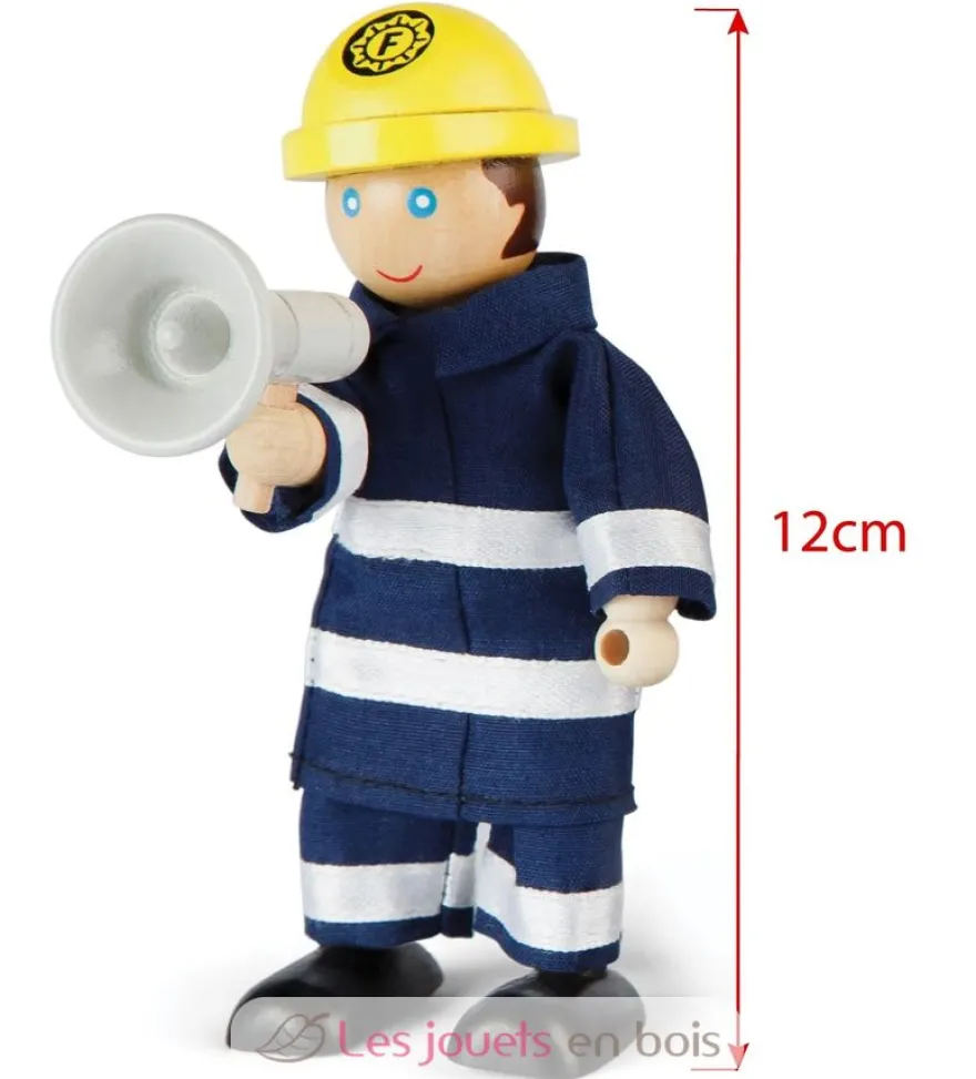 Figurines en bois Pompiers - Bigjigs Toys