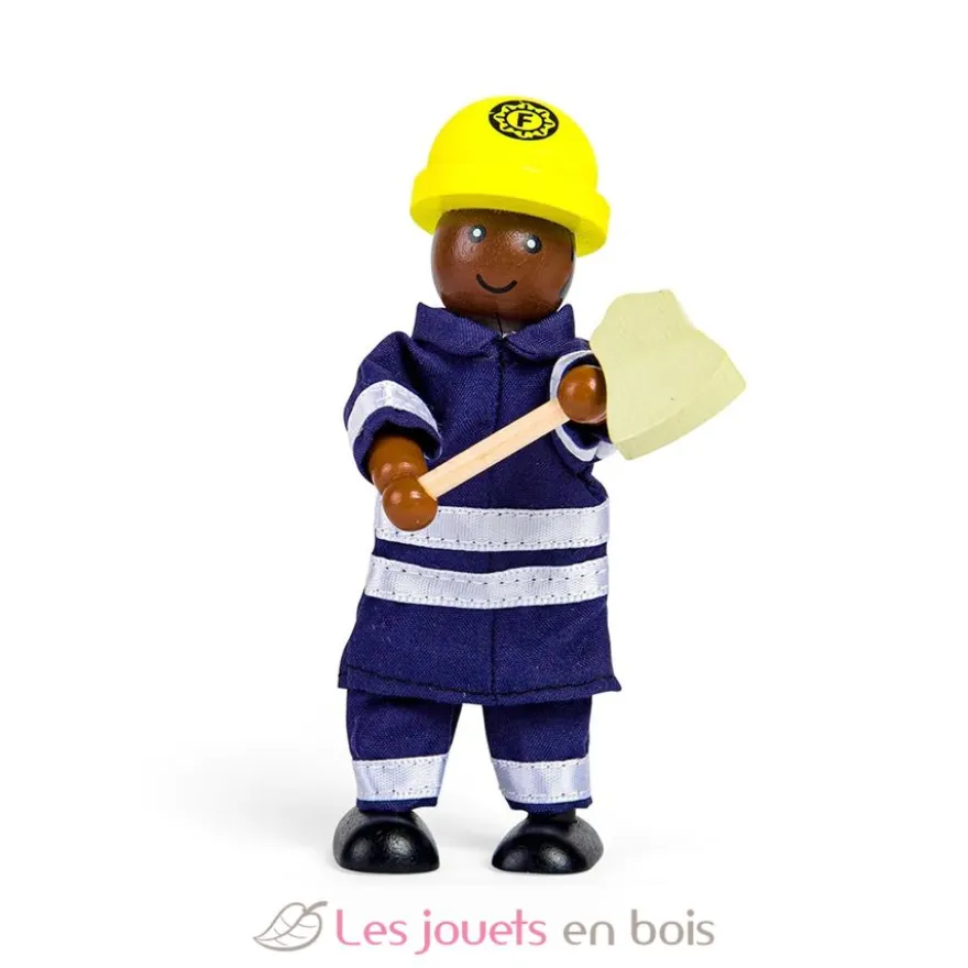 Figurines en bois Pompiers - Bigjigs Toys