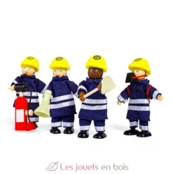 Figurines en bois Pompiers - Bigjigs Toys
