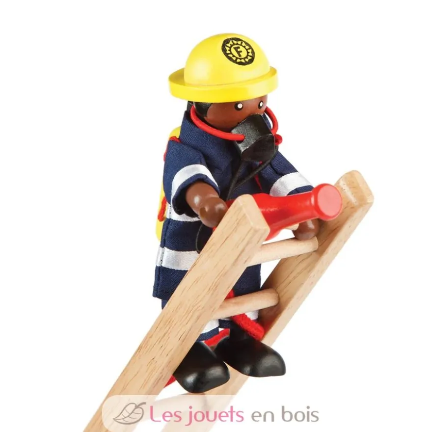 Figurines en bois Pompiers - Bigjigs Toys