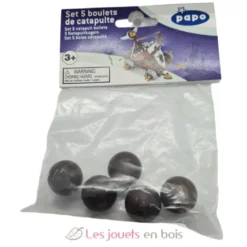 Figurine Set de 5 boulets de catapulte marron - Papo