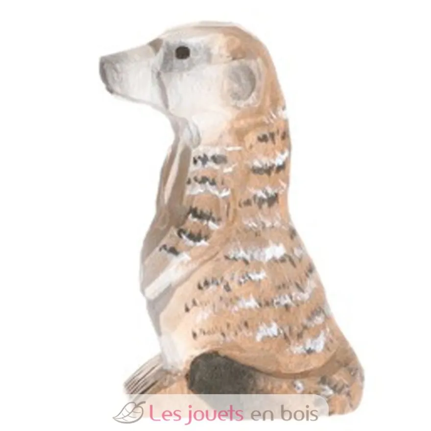 Figurine Suricate en bois, marron - Wudimals