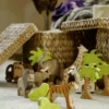 Figurine Tigre, debout - Holztiger