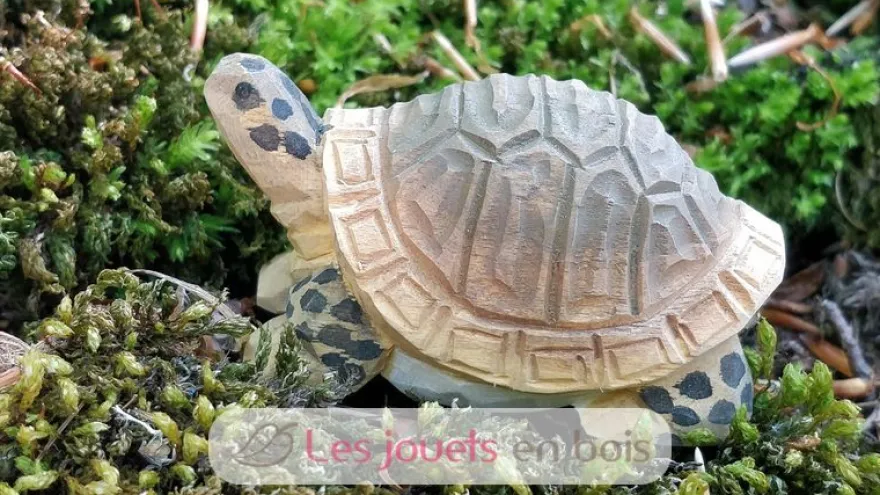 Figurine Tortue en bois marron - Wudimals